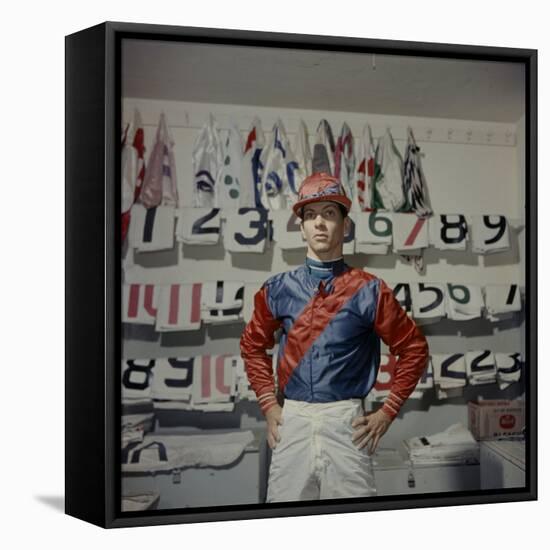 Portrait of Jockey Bill Willie Hartack Jr. 1955-Eliot Elisofon-Framed Premier Image Canvas