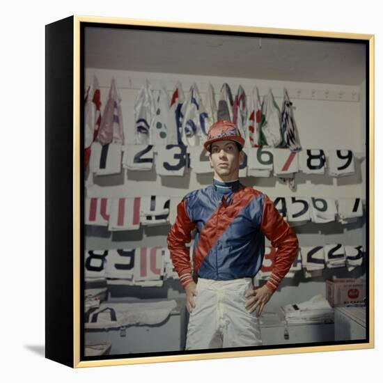 Portrait of Jockey Bill Willie Hartack Jr. 1955-Eliot Elisofon-Framed Premier Image Canvas