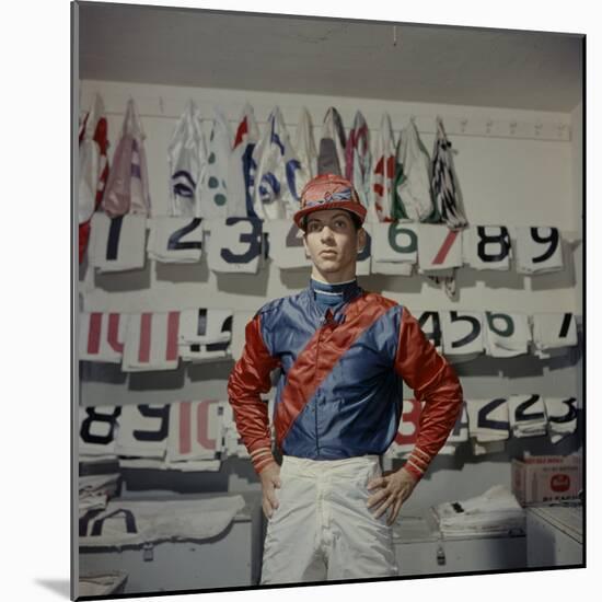 Portrait of Jockey Bill Willie Hartack Jr. 1955-Eliot Elisofon-Mounted Photographic Print