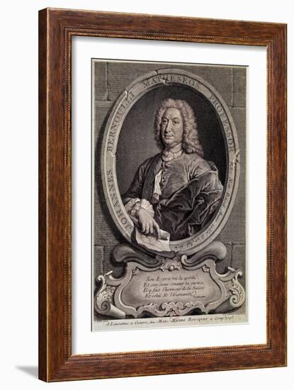 Portrait of Johann Bernouilli-null-Framed Giclee Print