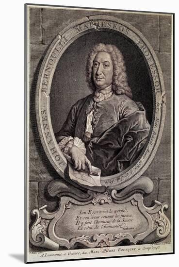 Portrait of Johann Bernouilli-null-Mounted Giclee Print