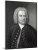 Portrait of Johann Sebastian Bach, German Composer (Engraving)-Elias Gottleib Haussmann-Mounted Giclee Print