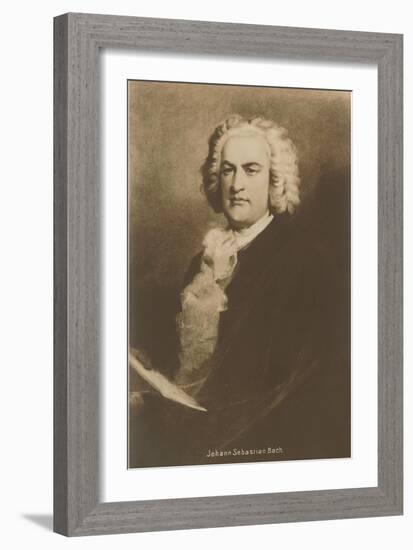 Portrait of Johann Sebastian Bach-null-Framed Art Print