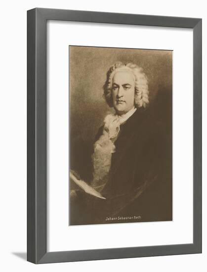 Portrait of Johann Sebastian Bach-null-Framed Art Print