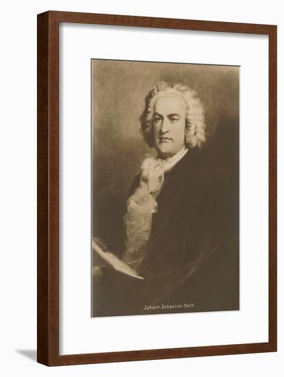 Portrait of Johann Sebastian Bach-null-Framed Art Print