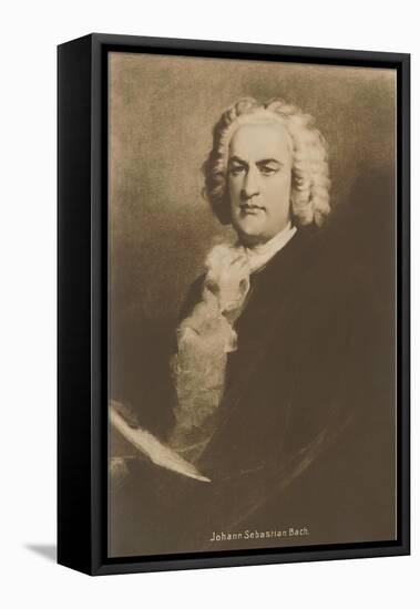 Portrait of Johann Sebastian Bach-null-Framed Stretched Canvas