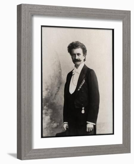 Portrait of Johann Strauss II (1825-1899), Austrian composer-French Photographer-Framed Giclee Print