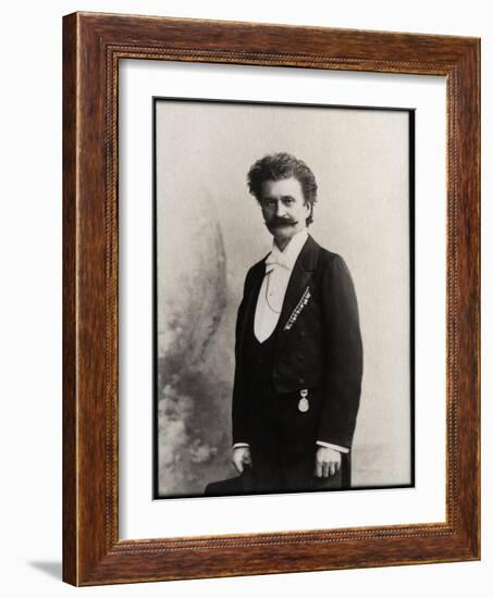 Portrait of Johann Strauss II (1825-1899), Austrian composer-French Photographer-Framed Giclee Print