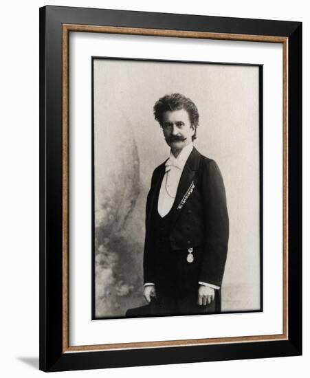 Portrait of Johann Strauss II (1825-1899), Austrian composer-French Photographer-Framed Giclee Print