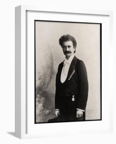 Portrait of Johann Strauss II (1825-1899), Austrian composer-French Photographer-Framed Giclee Print