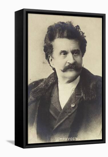 Portrait of Johann Strauss II-null-Framed Premier Image Canvas