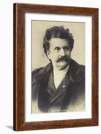 Portrait of Johann Strauss II-null-Framed Photographic Print