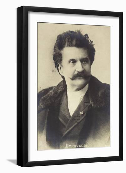 Portrait of Johann Strauss II-null-Framed Photographic Print