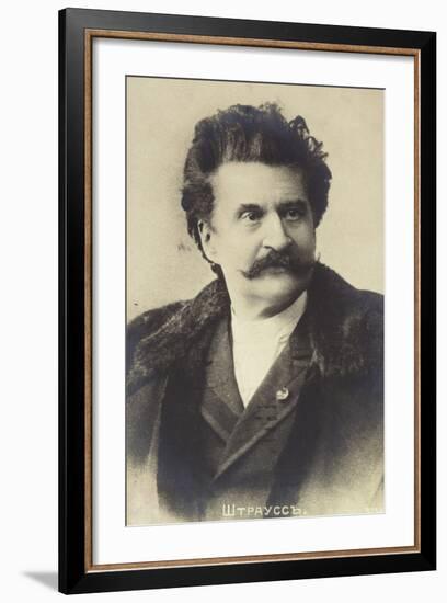 Portrait of Johann Strauss II-null-Framed Photographic Print