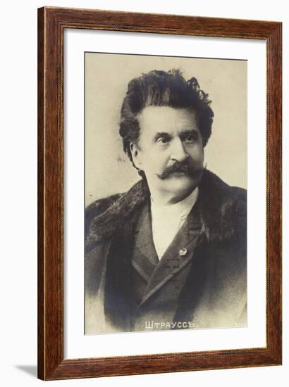 Portrait of Johann Strauss II-null-Framed Photographic Print