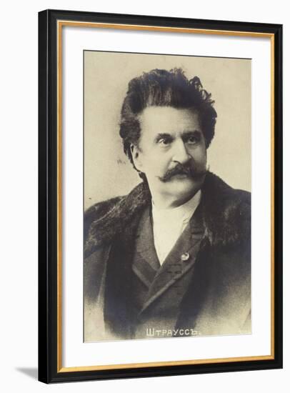 Portrait of Johann Strauss II-null-Framed Photographic Print