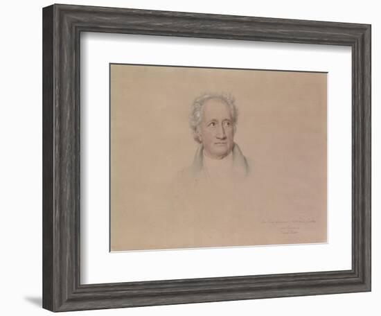 Portrait of Johann Wolfgang Von Goethe, 1828-Joseph Karl Stieler-Framed Giclee Print