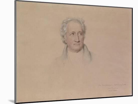 Portrait of Johann Wolfgang Von Goethe, 1828-Joseph Karl Stieler-Mounted Giclee Print