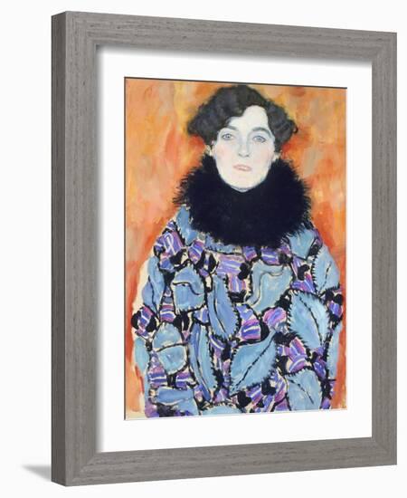 Portrait of Johanna Staude, 1917-1918-Gustav Klimt-Framed Giclee Print