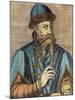 Portrait of Johannes Gutenberg (circa 1400-68) (Later Colouration)-Albrecht Mentz-Mounted Giclee Print