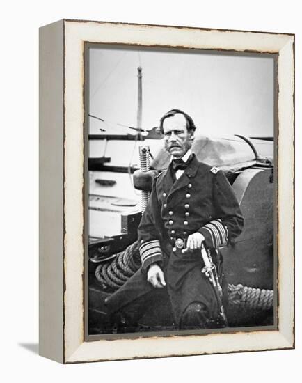 Portrait of John A. B. Dahlgren-Mathew Brady-Framed Premier Image Canvas