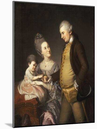 Portrait of John and Elizabeth Lloyd Cadwalader and their Daughter Anne, 1772 (Oil on Canvas)-Charles Willson Peale-Mounted Giclee Print