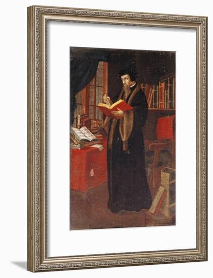 Portrait of John Calvin (1509-64), French Theologian and Reformer-null-Framed Giclee Print