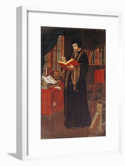Portrait of John Calvin (1509-64), French Theologian and Reformer-null-Framed Giclee Print
