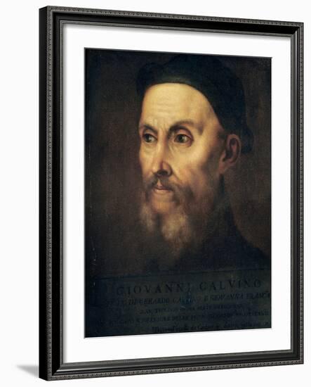 Portrait of John Calvin (1509-64)-Titian (Tiziano Vecelli)-Framed Giclee Print