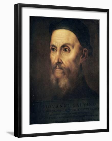 Portrait of John Calvin (1509-64)-Titian (Tiziano Vecelli)-Framed Giclee Print