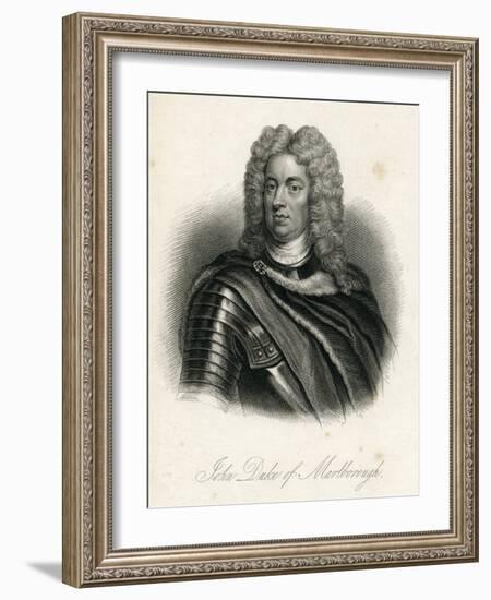 Portrait of John Churchill, 1st of Duke of Marlborough (1650-1722)-Godfrey Kneller-Framed Giclee Print