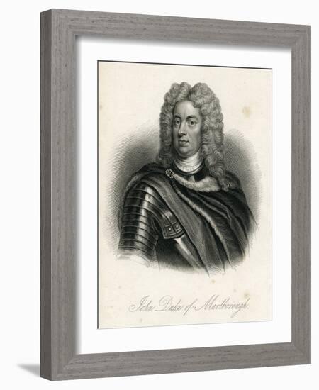 Portrait of John Churchill, 1st of Duke of Marlborough (1650-1722)-Godfrey Kneller-Framed Giclee Print