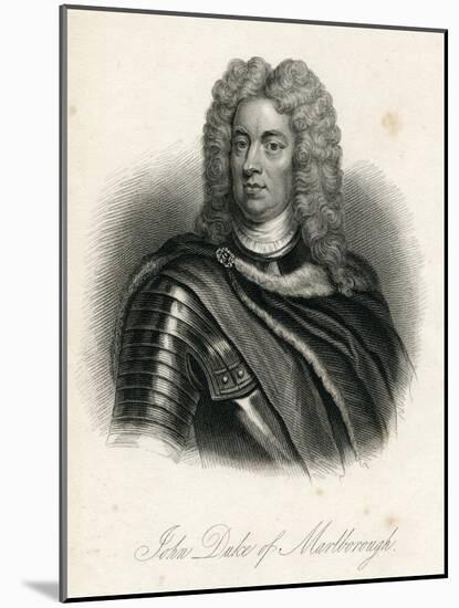 Portrait of John Churchill, 1st of Duke of Marlborough (1650-1722)-Godfrey Kneller-Mounted Giclee Print