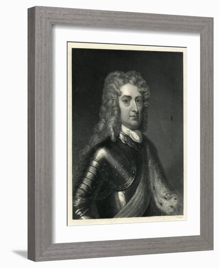 Portrait of John Churchill, 1st of Duke of Marlborough (1650-1722)-null-Framed Giclee Print