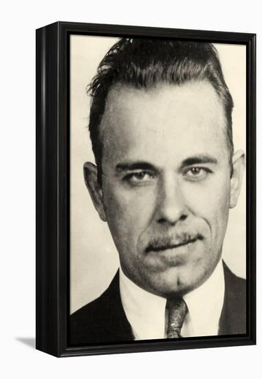 Portrait of John Dillinger-null-Framed Premier Image Canvas