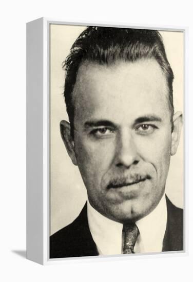 Portrait of John Dillinger-null-Framed Premier Image Canvas