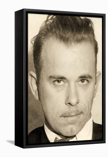 Portrait of John Dillinger-null-Framed Premier Image Canvas