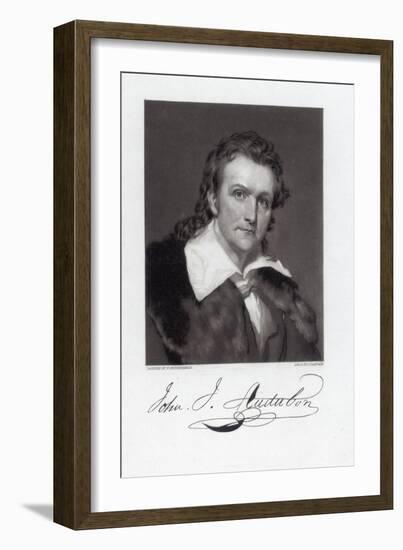 Portrait of John James Audubon-John Sartain-Framed Giclee Print