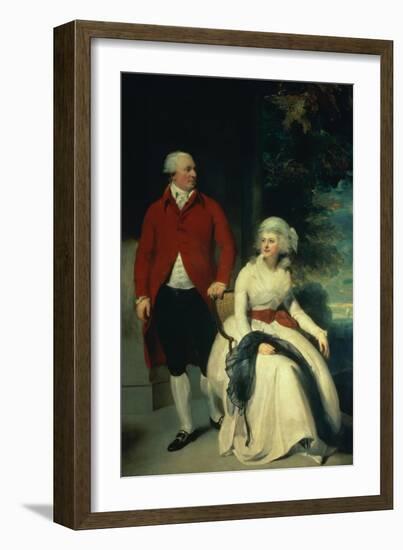 Portrait of John Julius Angerstein and His Second Wife Eliza, circa 1792-Thomas Lawrence-Framed Giclee Print