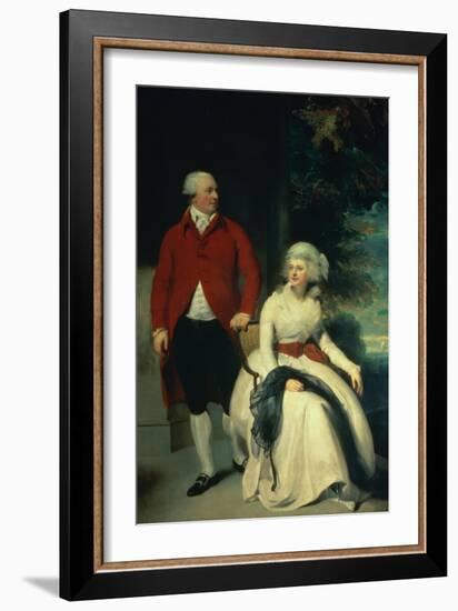 Portrait of John Julius Angerstein and His Second Wife Eliza, circa 1792-Thomas Lawrence-Framed Giclee Print