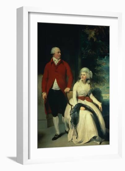 Portrait of John Julius Angerstein and His Second Wife Eliza, circa 1792-Thomas Lawrence-Framed Giclee Print