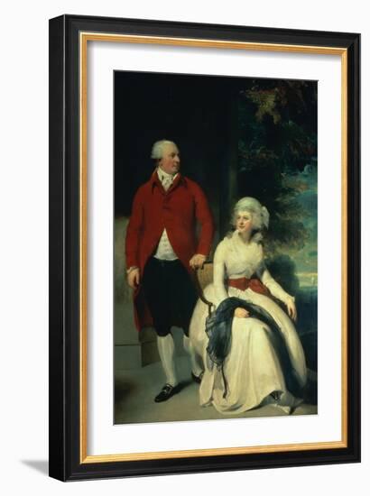 Portrait of John Julius Angerstein and His Second Wife Eliza, circa 1792-Thomas Lawrence-Framed Giclee Print