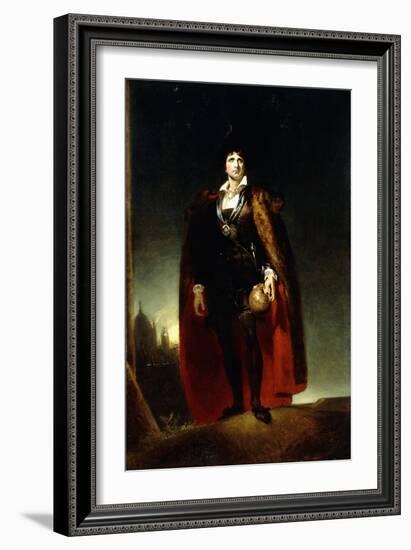 Portrait of John Kemble as Hamlet-Thomas Lawrence-Framed Giclee Print