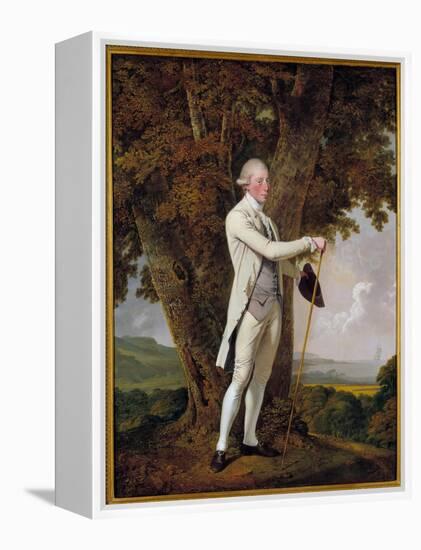 Portrait of John Milnes, 12Th Duke of Saint Albans. the Elegant British Gentleman Holding a Cane An-Joseph Wright of Derby-Framed Premier Image Canvas