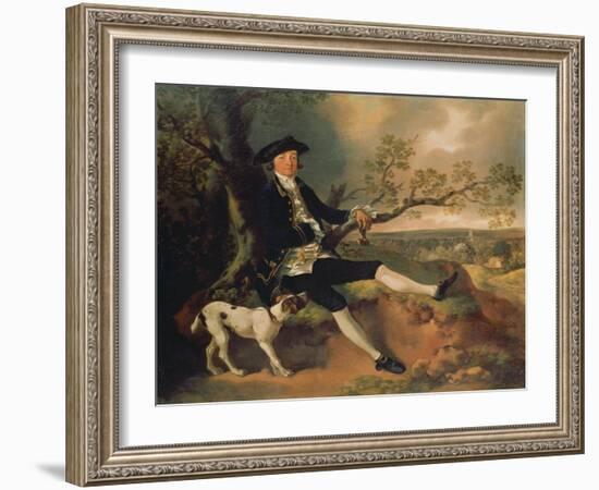 Portrait of John Pamplin. Probably About 1752-Thomas Gainsborough-Framed Giclee Print