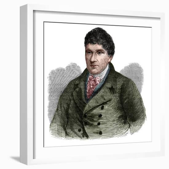 Portrait of John Rennie (1761-1821), Scottish civil engineer-French School-Framed Giclee Print