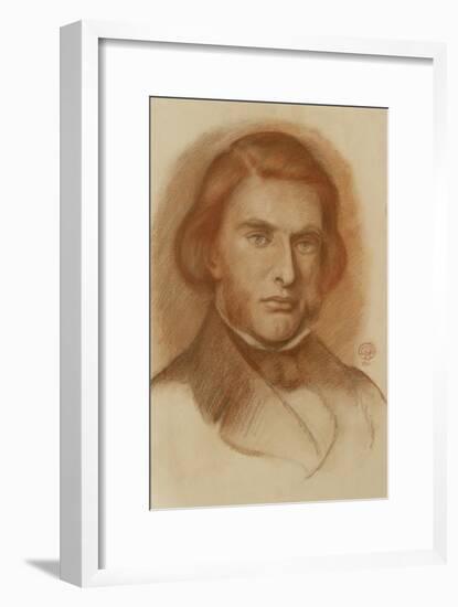 Portrait of John Ruskin, 1861-Dante Gabriel Charles Rossetti-Framed Giclee Print