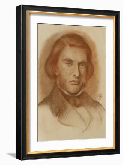 Portrait of John Ruskin, 1861-Dante Gabriel Charles Rossetti-Framed Giclee Print