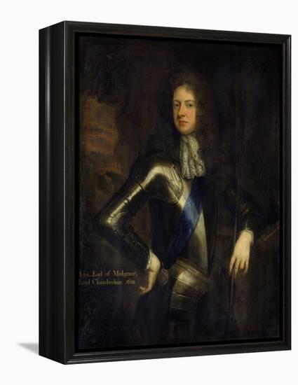 Portrait of John Sheffield-Godfrey Kneller-Framed Premier Image Canvas