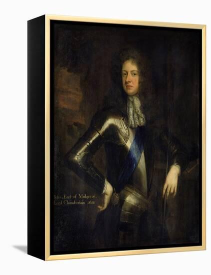 Portrait of John Sheffield-Godfrey Kneller-Framed Premier Image Canvas